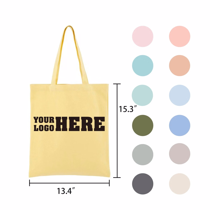 13"x15" Custom Canvas Elemental Tote Bag