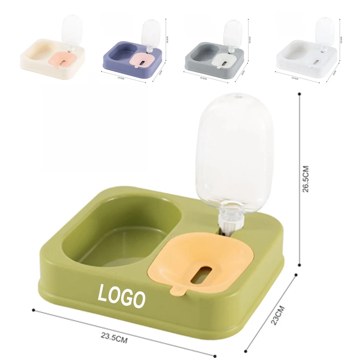 2 in 1 Pet Feeding Water Bowl 1