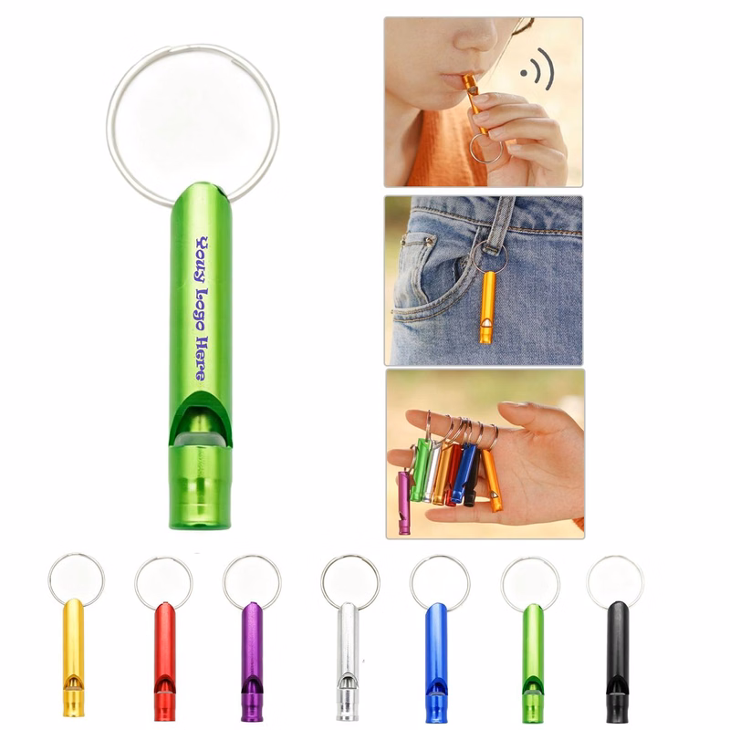 Custom Aluminum Whistle Keychain MOQ 50