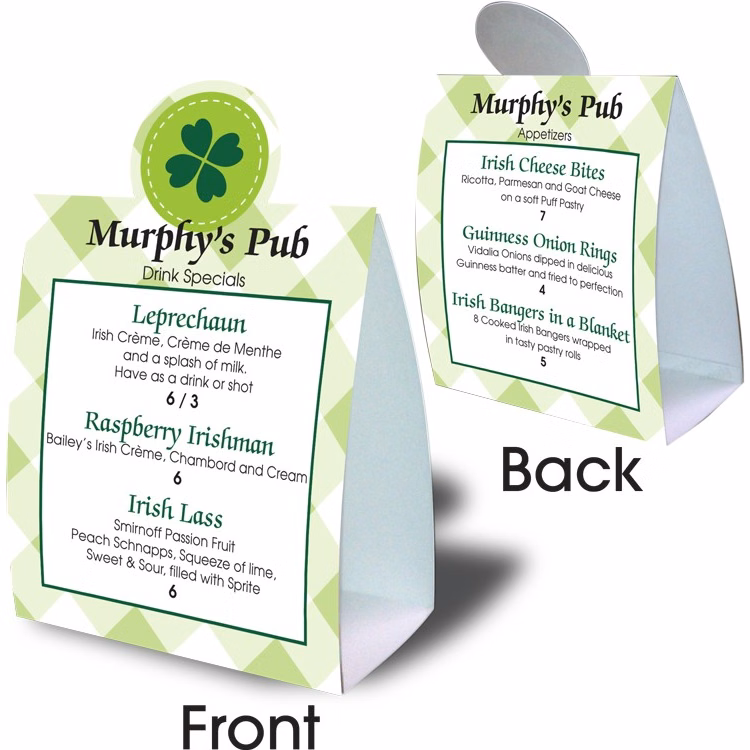 Table Topper Sign (Spot Color)