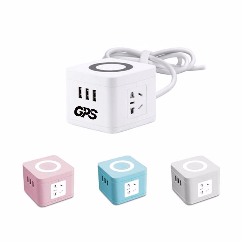 USB Portable Wireless Cube Socket Power Strip