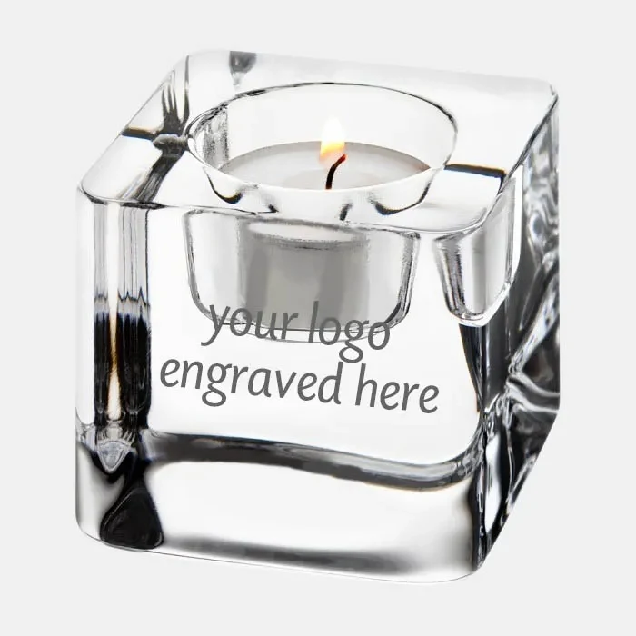 Crystal Ice Cube candle holder 1