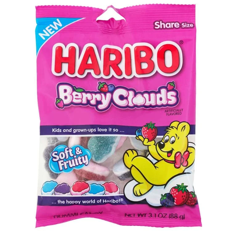 Haribo Gummy Berry Clouds - 3.1 oz 1