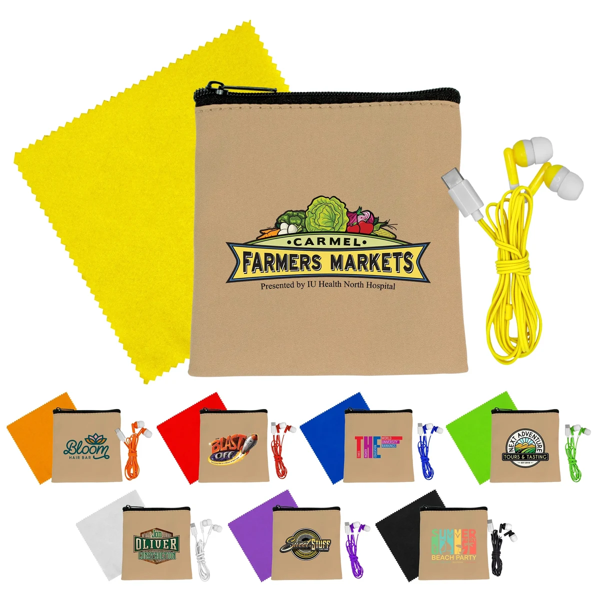 Executive Cloth & Ear Bud Set 1