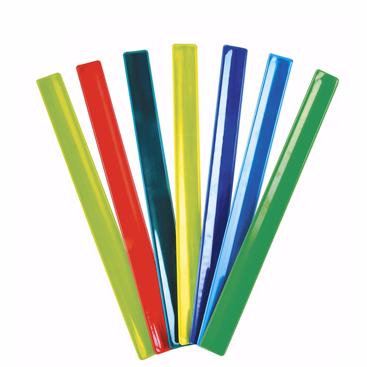 PVC Reflective Slap Bracelet