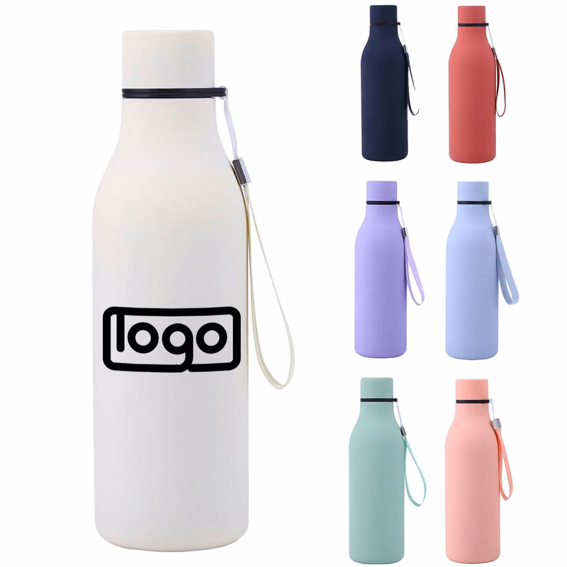 20oz Stainless Steel Insulated Water Bottles w/ Strap
