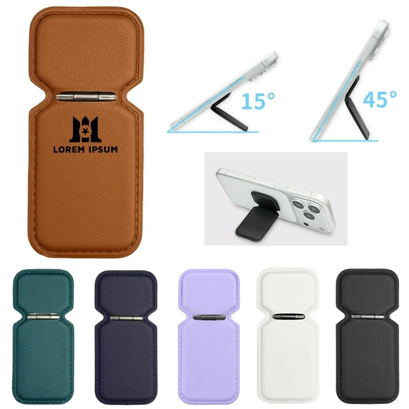 Mini Rotating Adhesive Leather Phone Holder 1