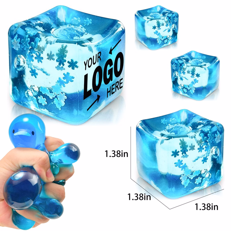 Assorted Snowflake Winter Themed TPR Slow Rebound Squishy Toy