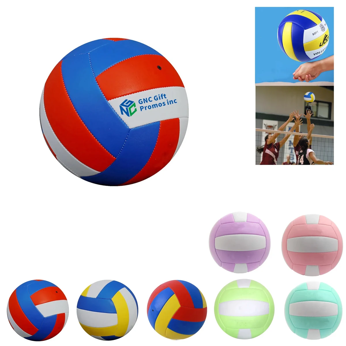 Multicolor Soft Volleyball(8.7") 1