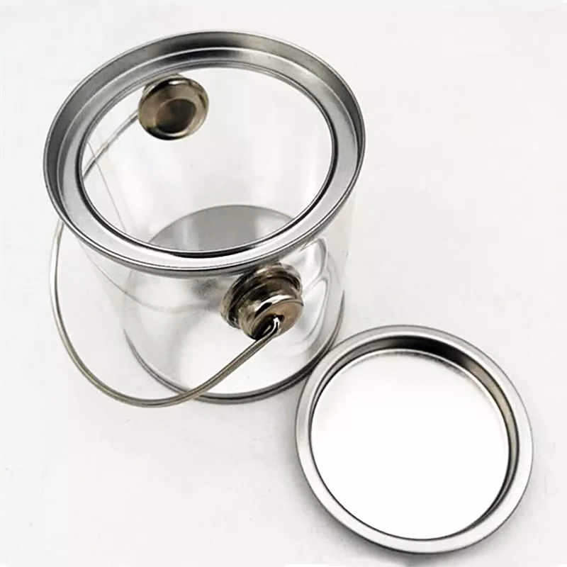 Bucket With Metal Lid And Handle