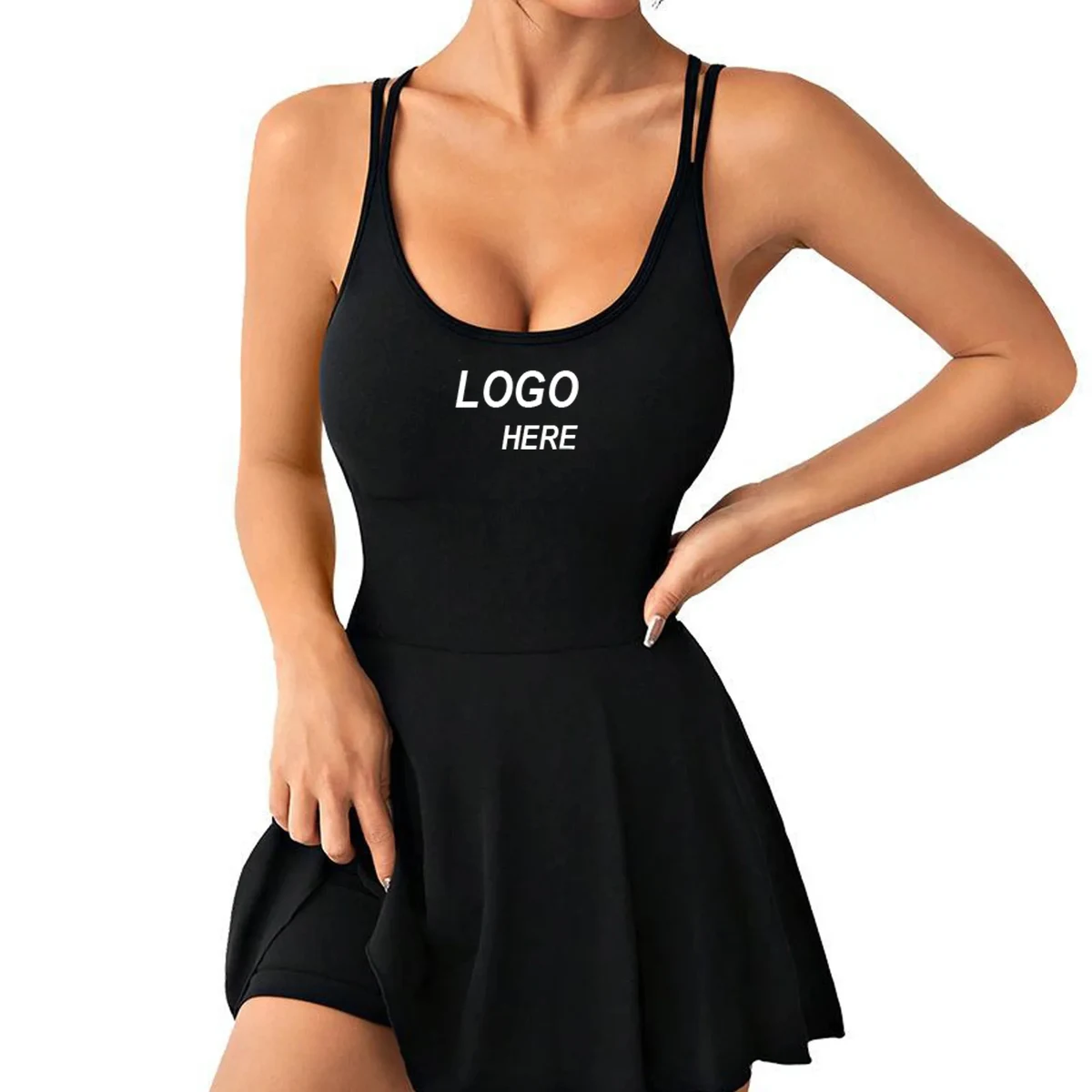 Women Seamless One-Piece Tennis Dresses 1