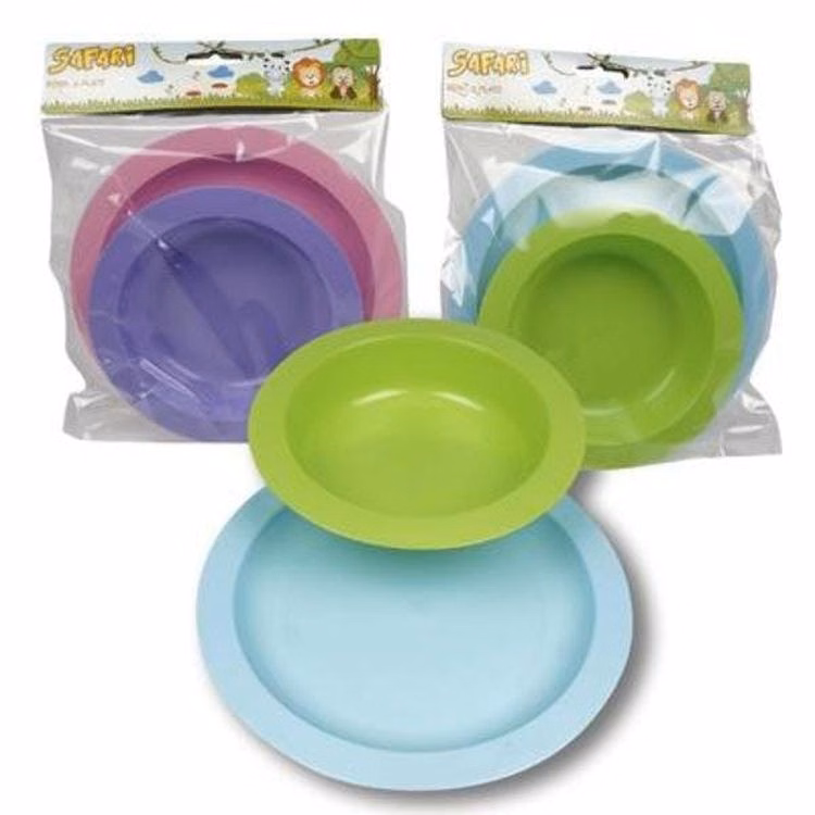Baby Plate & Bowl Sets - 2 Pack