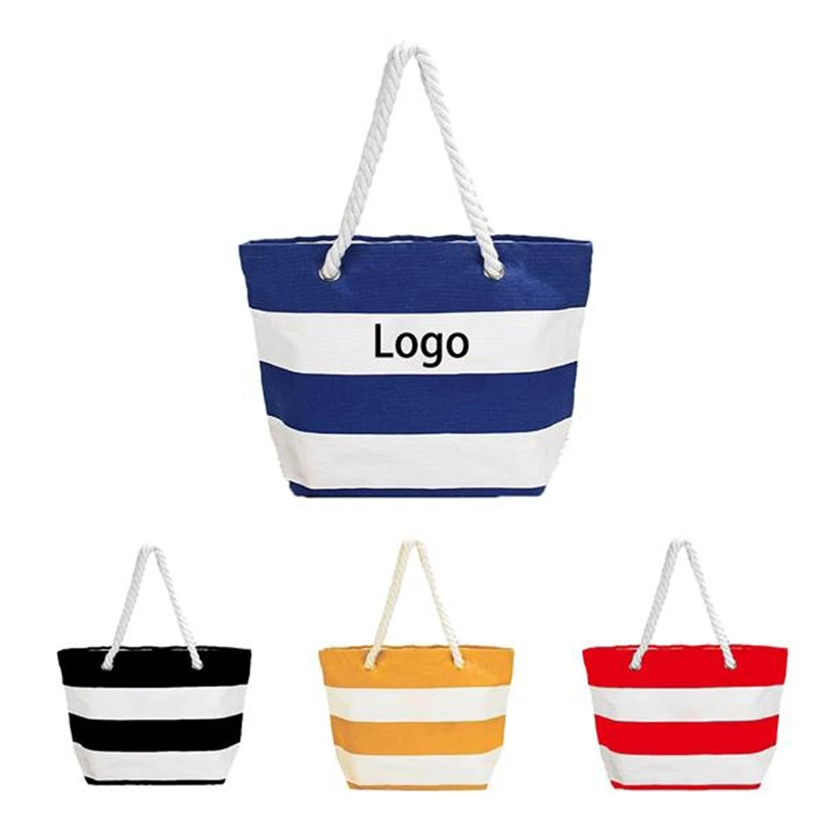 Cruising Tote Bag With Rope Handles, custom tote bag with logo imprint 1