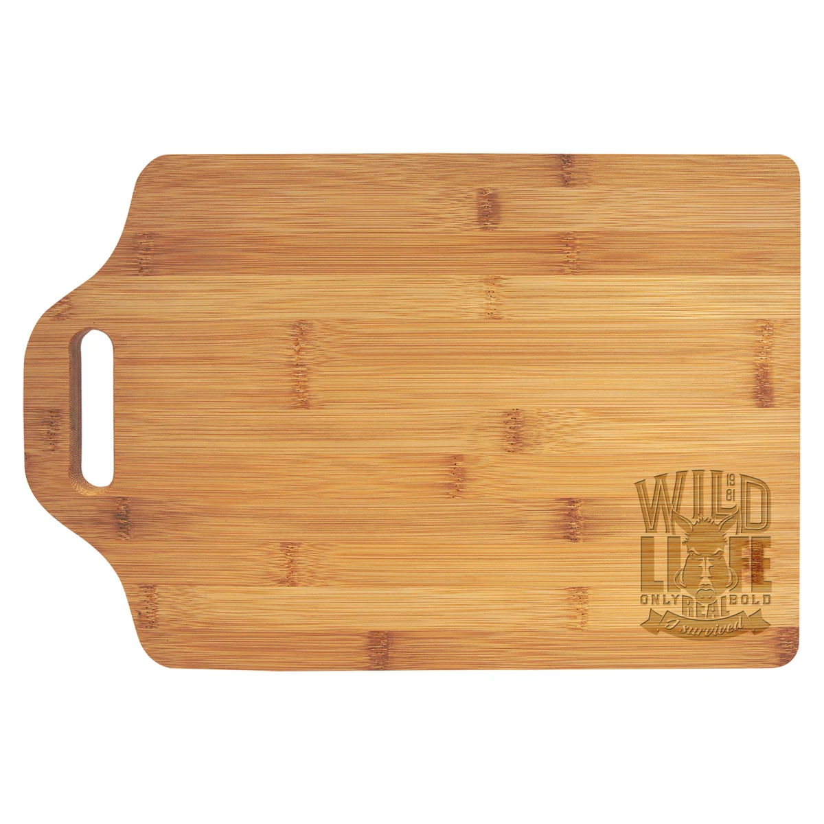 15" x 10" Bamboo Cutting Board w/ Handle 1