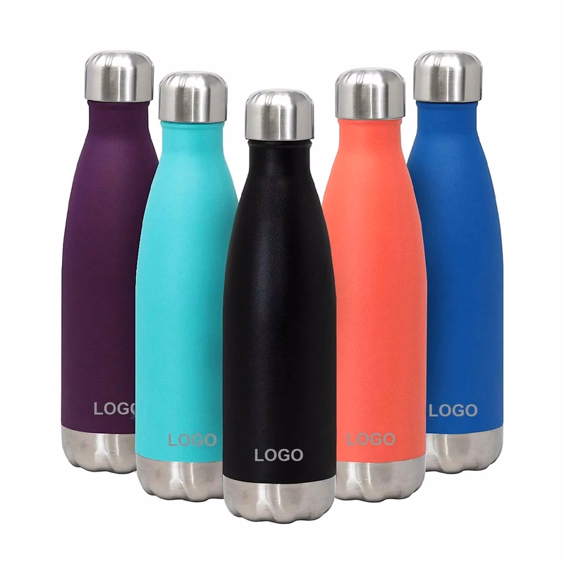 17 Oz Insulated Cola Shape Water Bottle