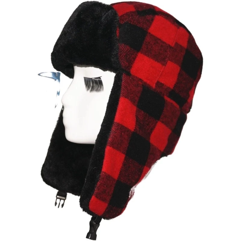 Trapper's style cap with the ear flaps and fur. 1