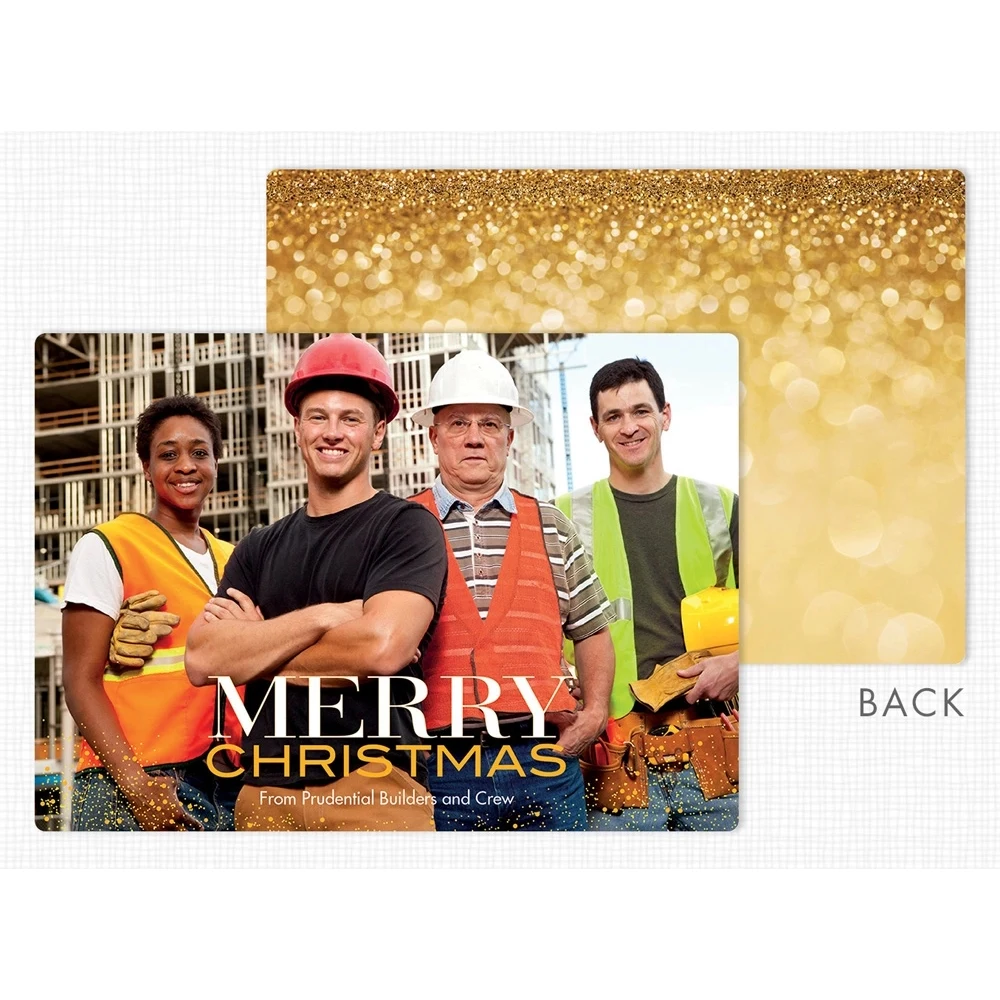 Sense of Sparkle Flat Holiday Photo Cards 1