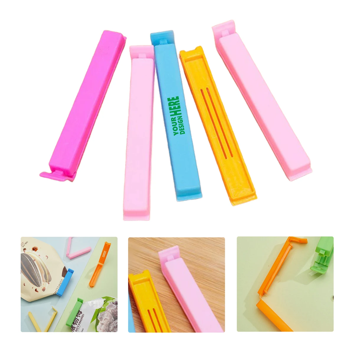 MOQ 50 Plastic Seal Clips for Tea Bags Snacks Storage Organizer 1