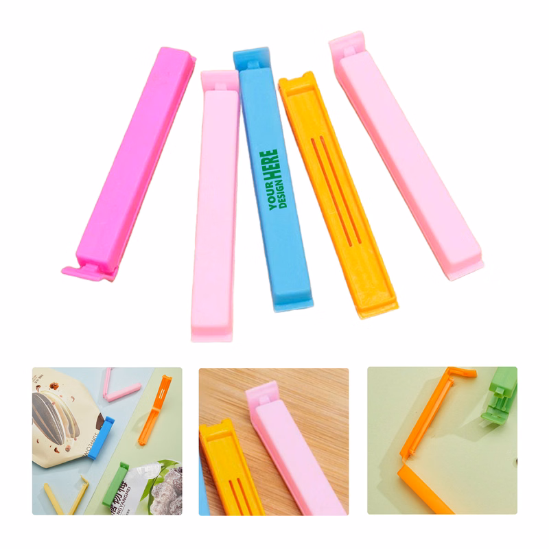 MOQ 50 Plastic Seal Clips for Tea Bags Snacks Storage Organizer