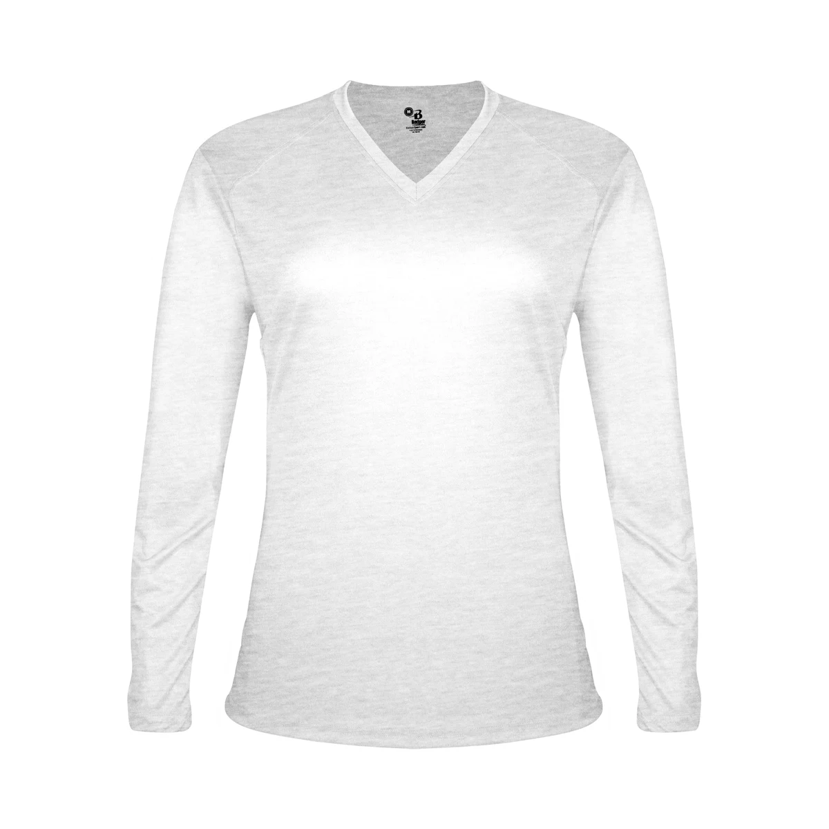 TRI-BLEND LADIES' V-NECK L/S T 1