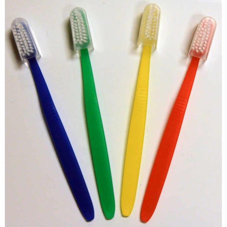 Toothbrushes with Storage Cap Assorted 7"