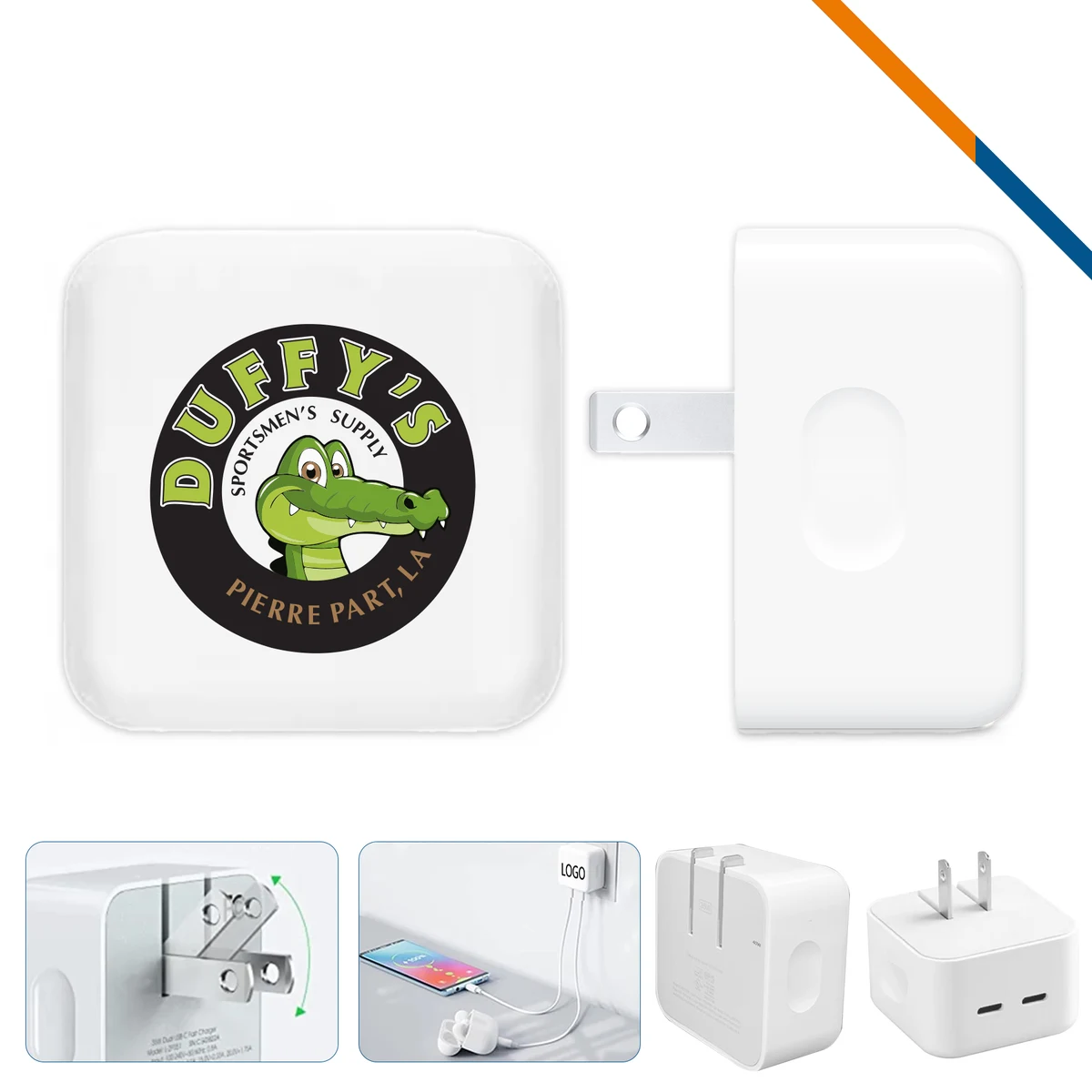 35W Finster Double Type-C Wall Charger 1
