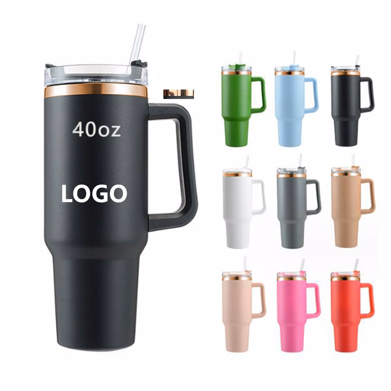 40 oz Vacuum Insulated Tumbler with Golden Under