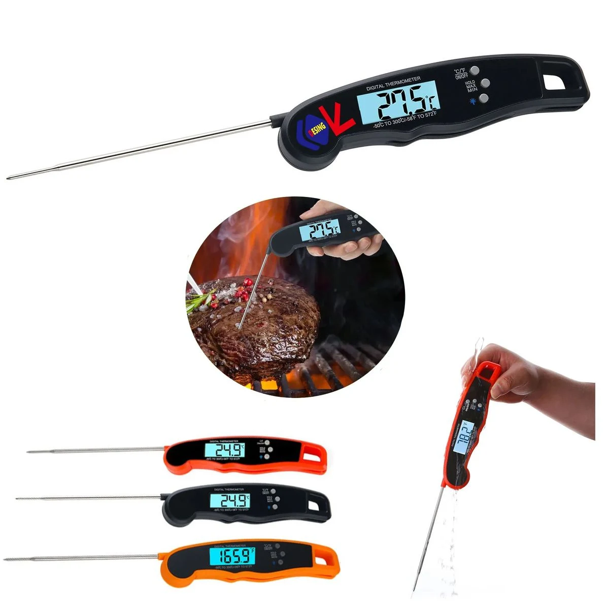 Digital Food Probe Meat Thermometer 1