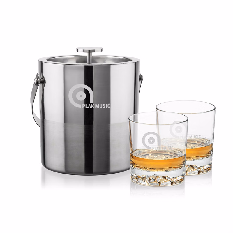 Catania Ice Bucket & Cassidy On-the-Rocks Set