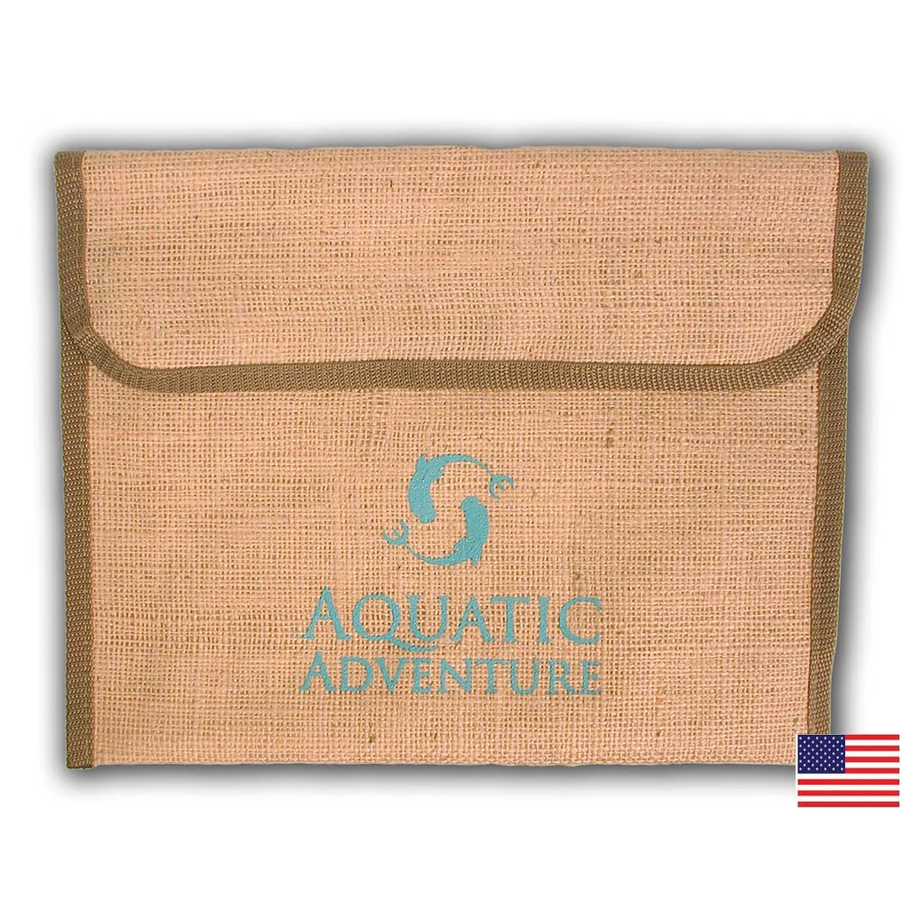 Hessian Laminated Jute/Burlap Document Envelope 1