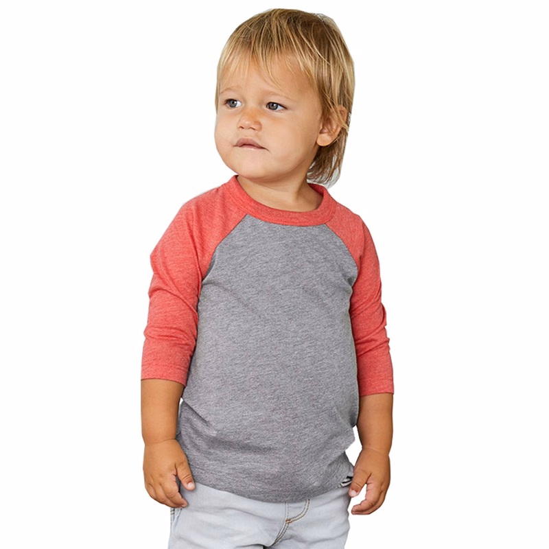 Toddler Three-Quarter Sleeve Baseball Tee - 3200T