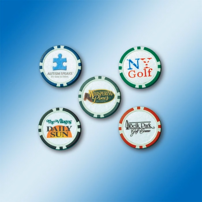 Poker Chip Golf Ball Marker (Premium Coated)