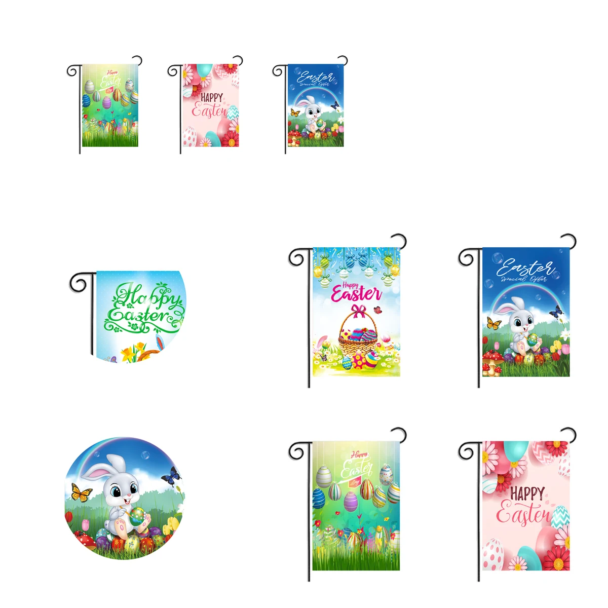 MOQ 50 Custom 12x18 Double Sided Garden Flag Outdoor Decoration 1