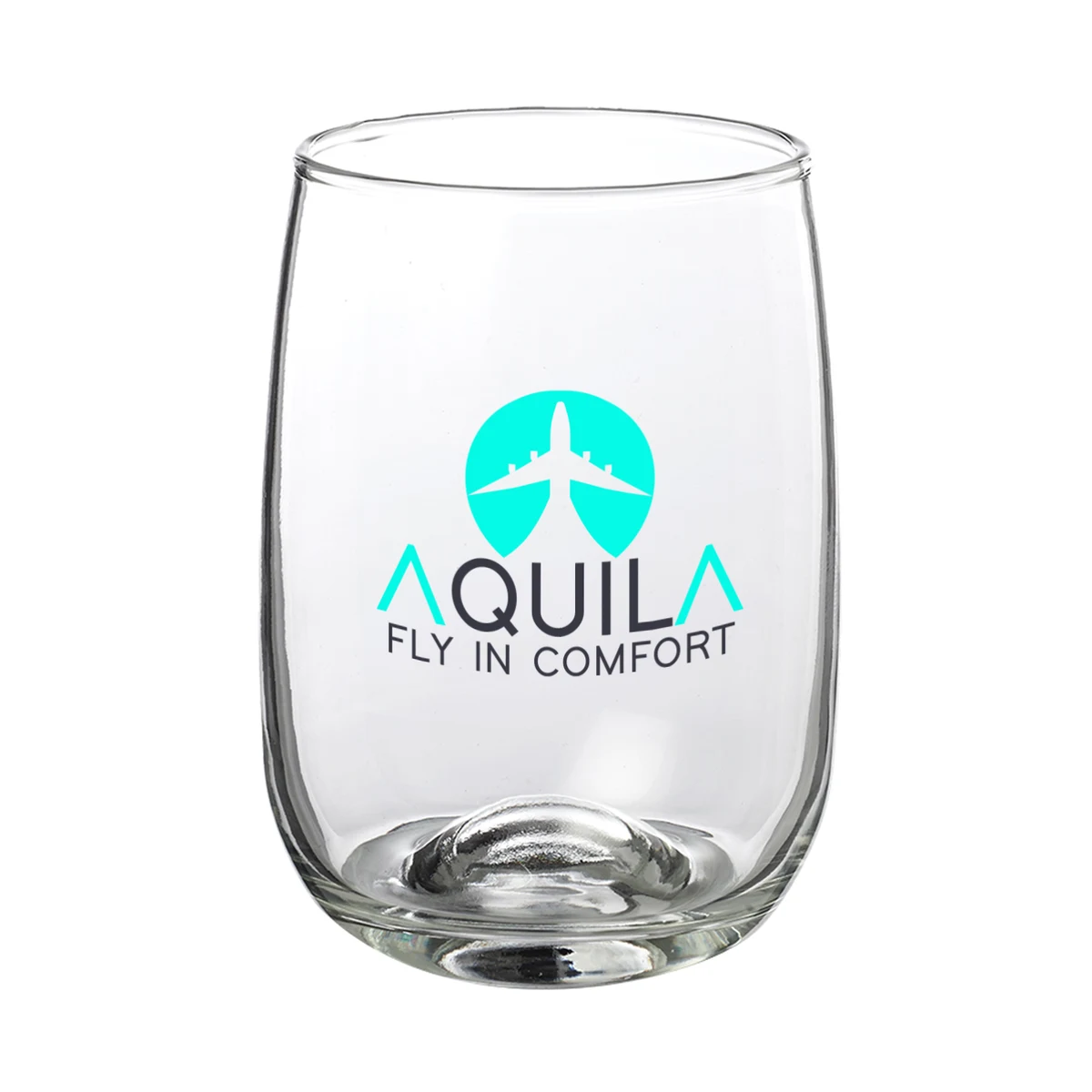 12 oz. Crystal Glass (2 Color Imprint) 1