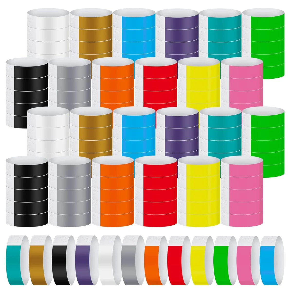Full Color Waterproof Tear Resistant Paper Bracelets 1