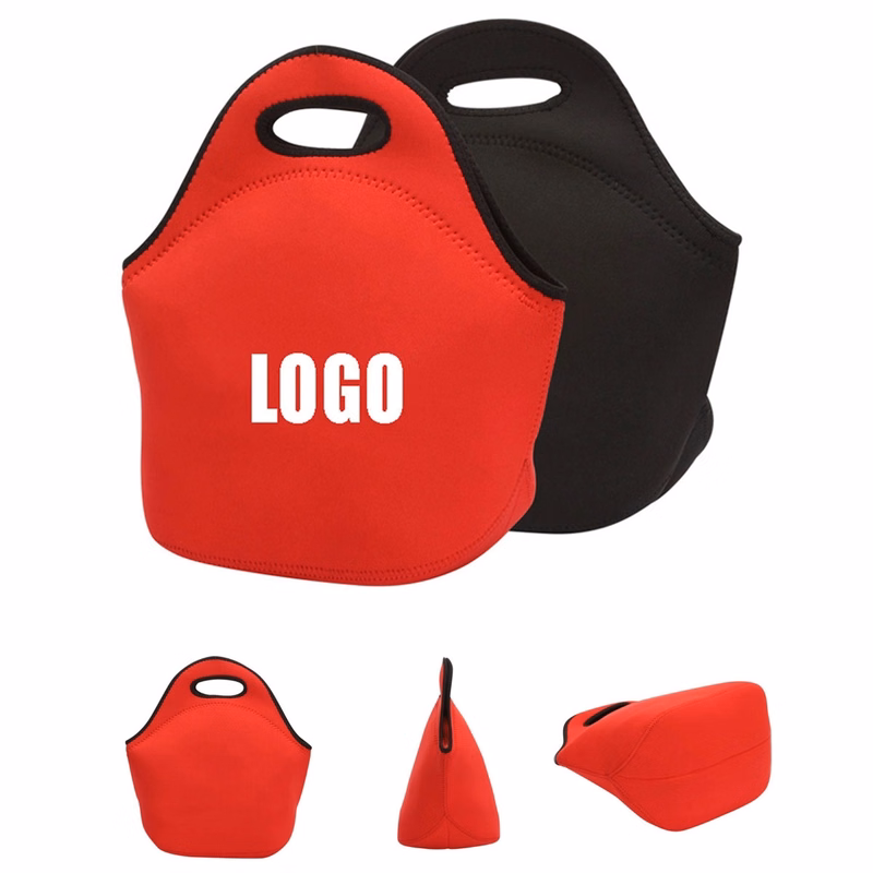 Zippered Neoprene Lunch Tote Bag