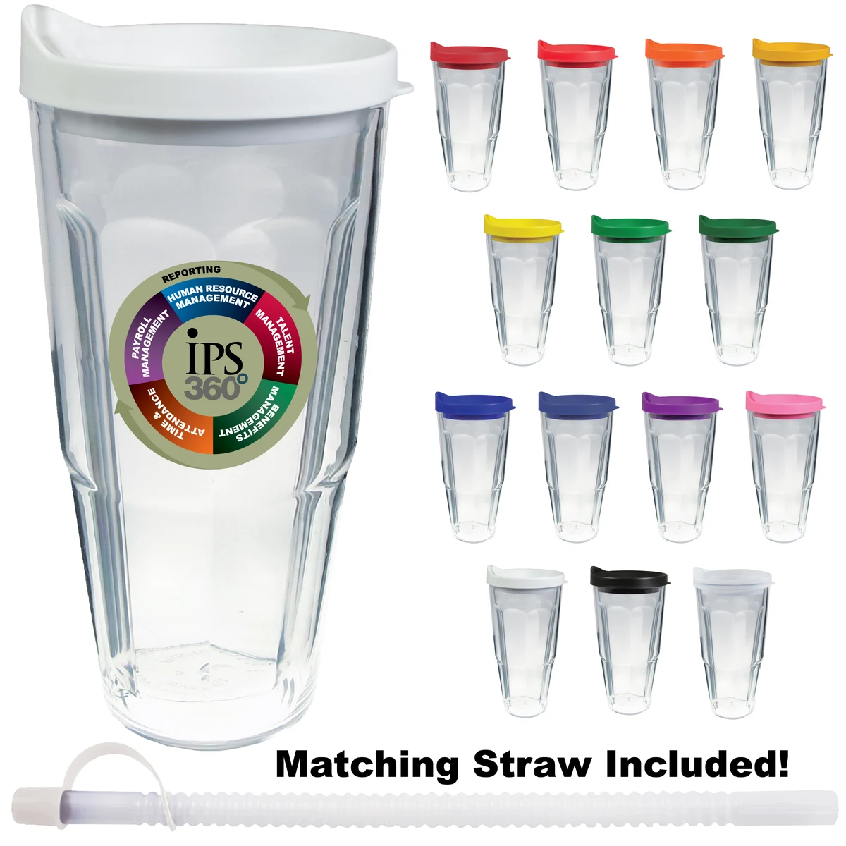 24oz Thermal Dual Walled Travel Tumbler - Custom Decal 1