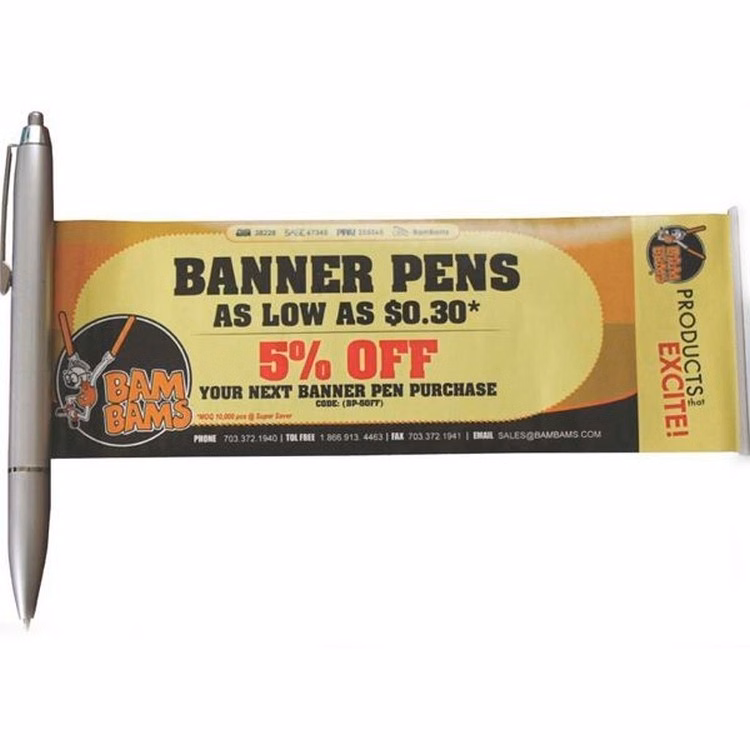 Banner Pen - Silver Tube