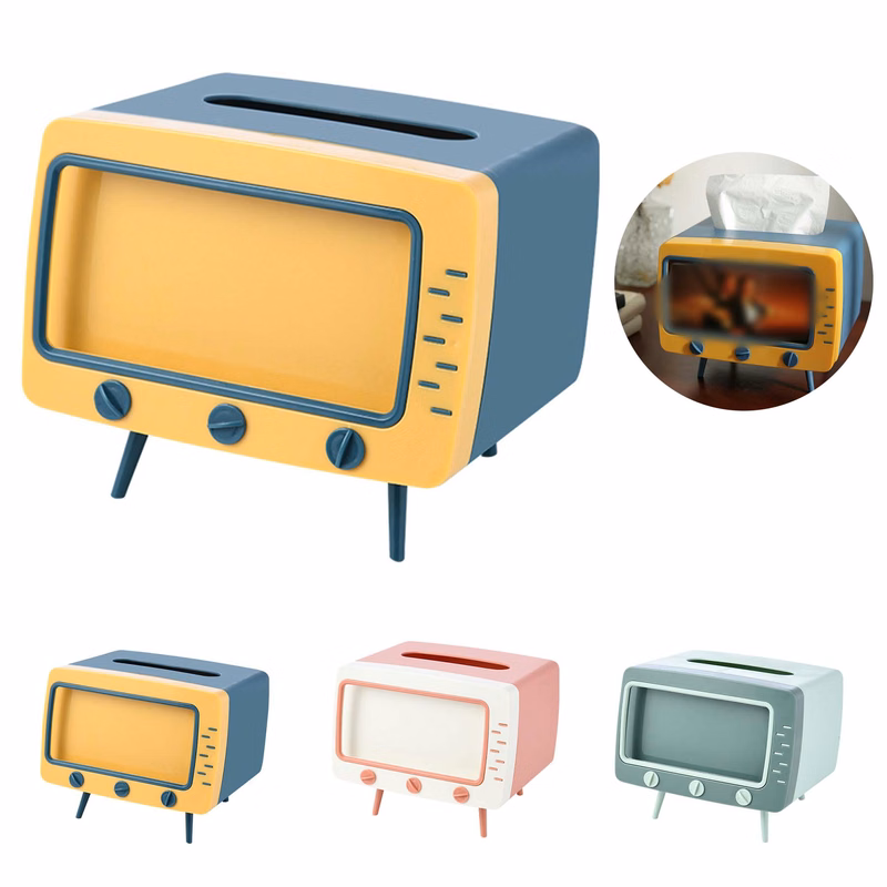 Retro TV Tissue Box