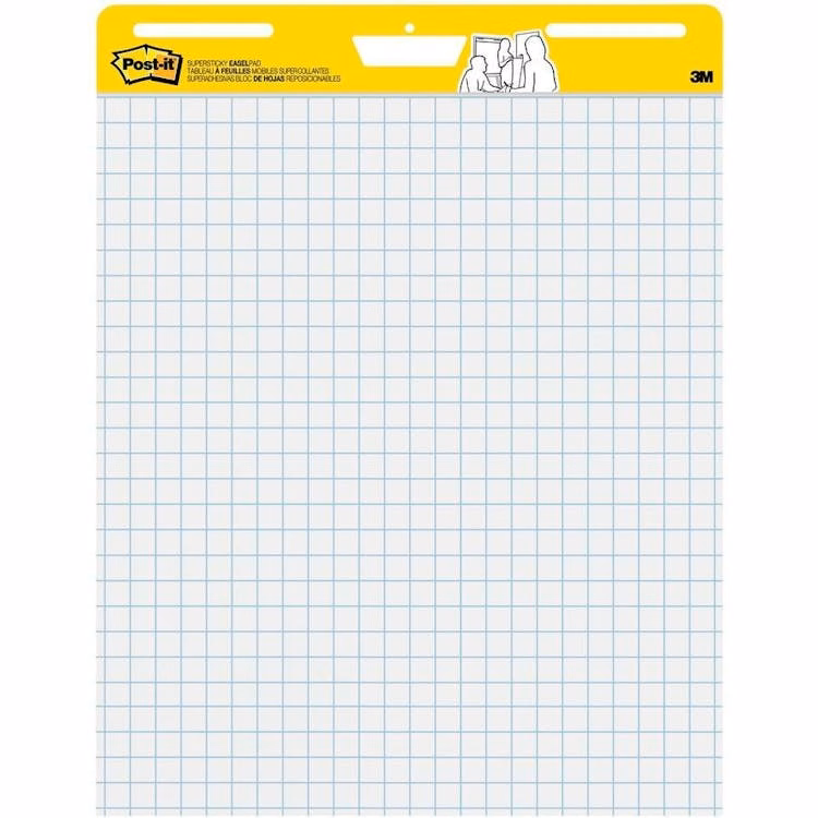 Post-It Super Sticky Easel Pads - Grid 25" x 30"