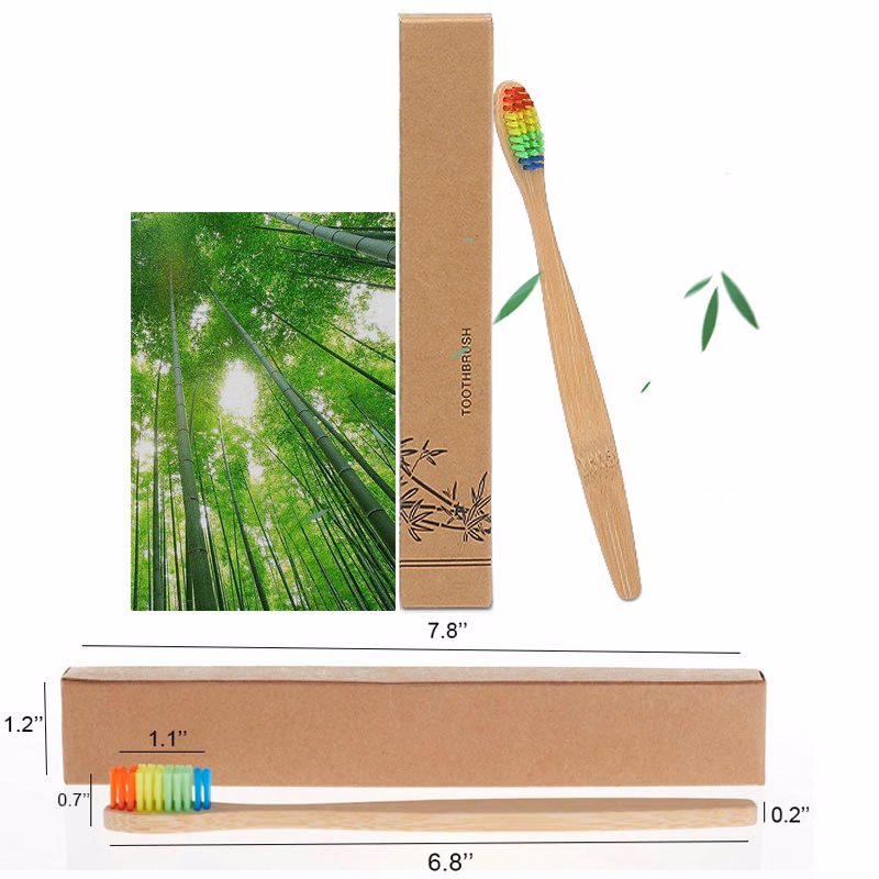 Rainbow Natural Bamboo Toothbrush