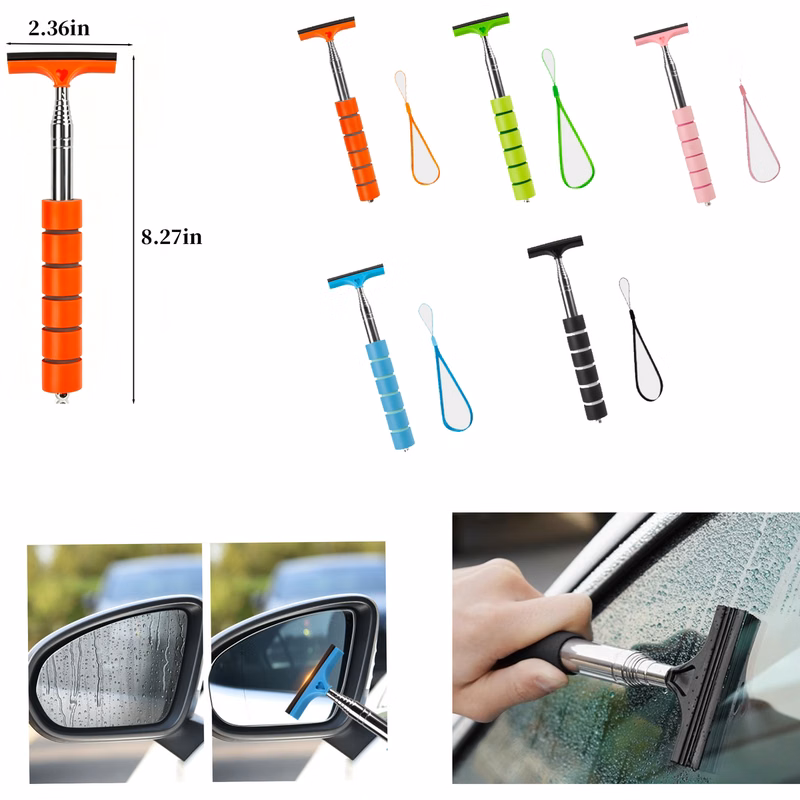 Extendable Stainless Steel Car Mirror Wiper