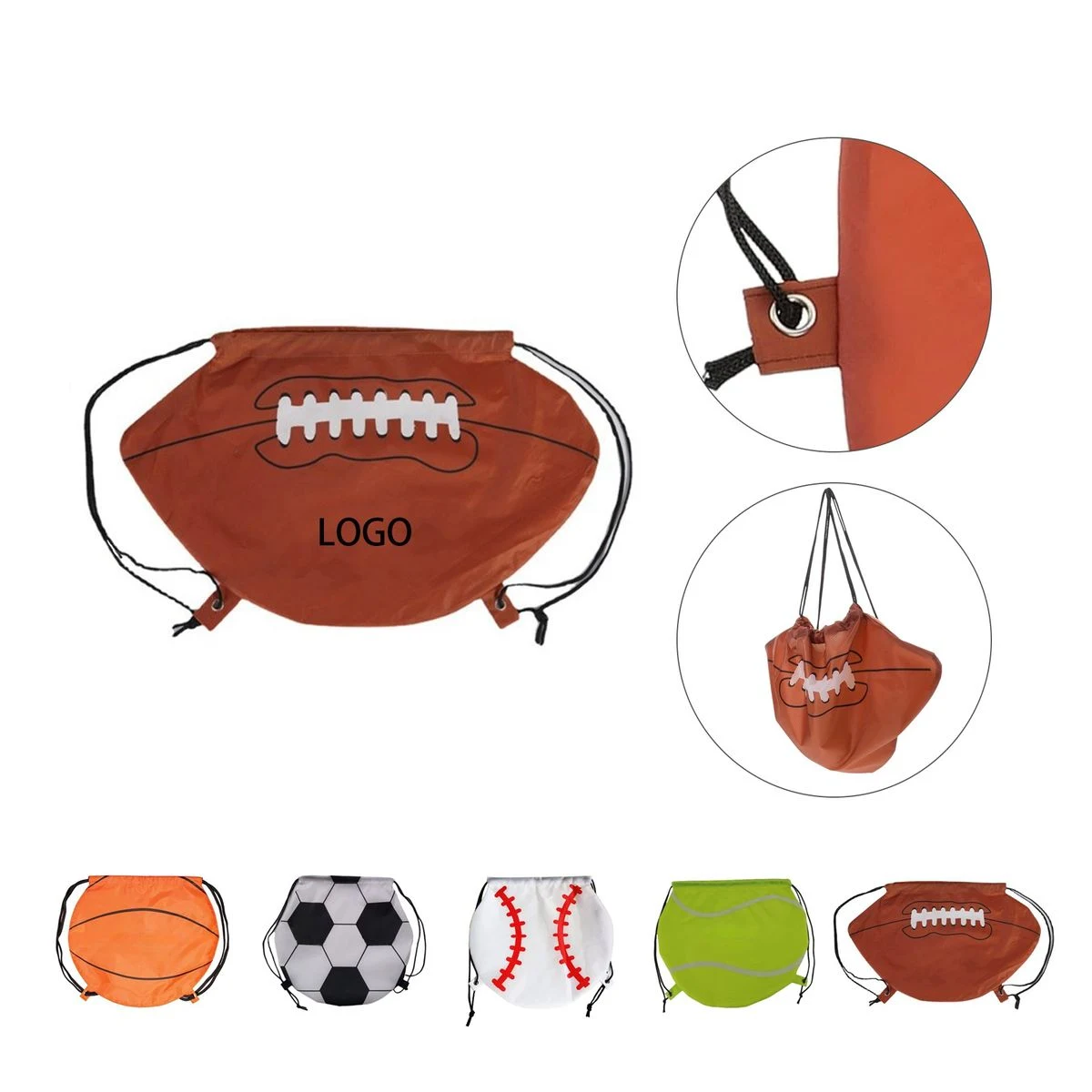 Ball Drawstring Backpack 1