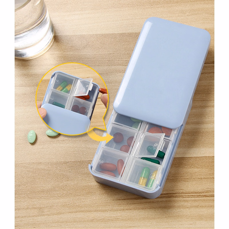 Portable First-aid Kit Straw Automatic Small Medicine Box