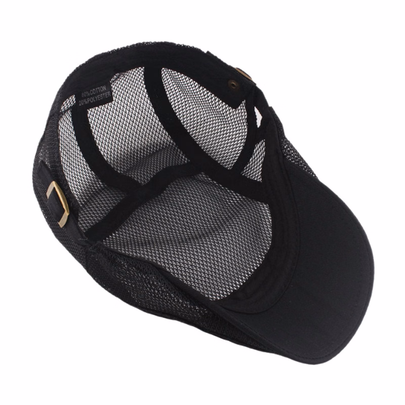Mesh Beret Hat in Polyester