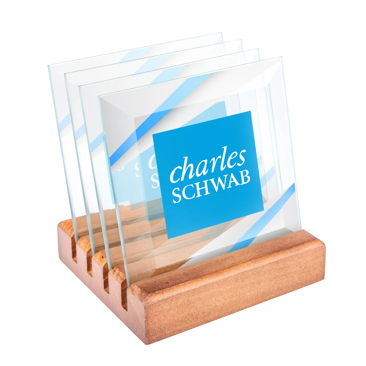 Talbot VividPrint™ Coasters - Set of 4 on Walnut 1