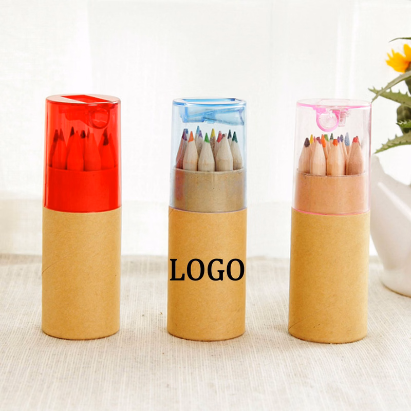 12 Pack Colored Pencils With Sharpener