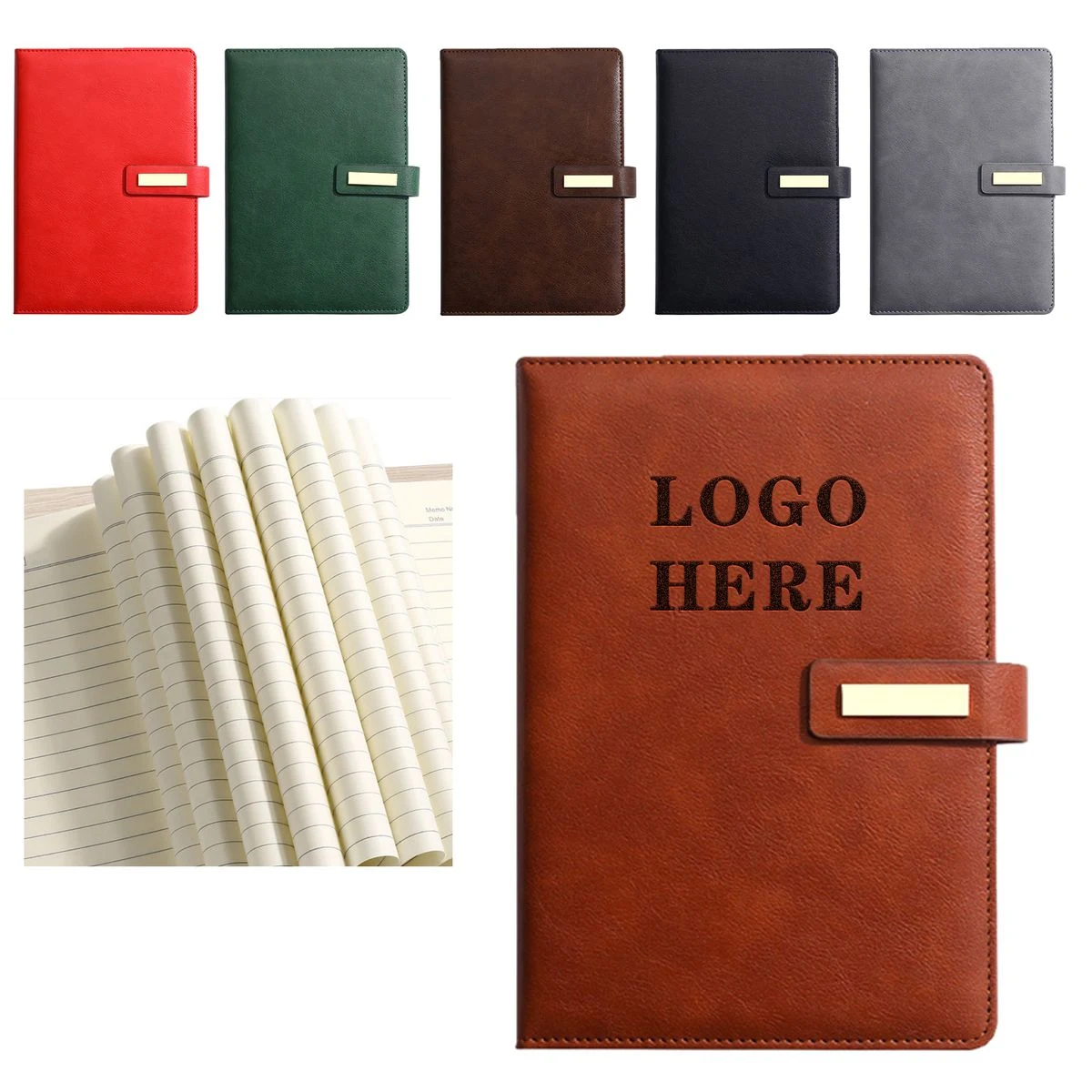 Slim Long Strip Magnetic Buckle Notebook For Promotional Gifts 1