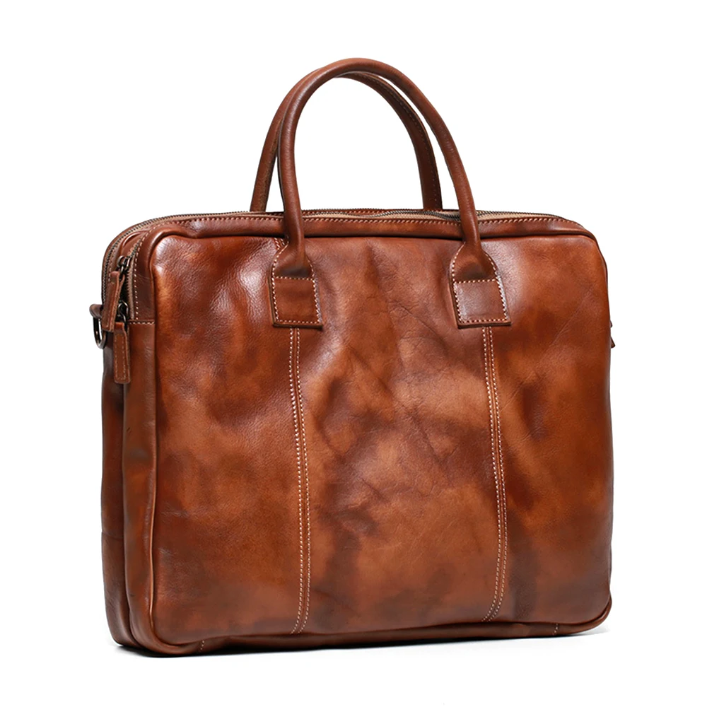 Leather Laptop Shoulder Bag 1