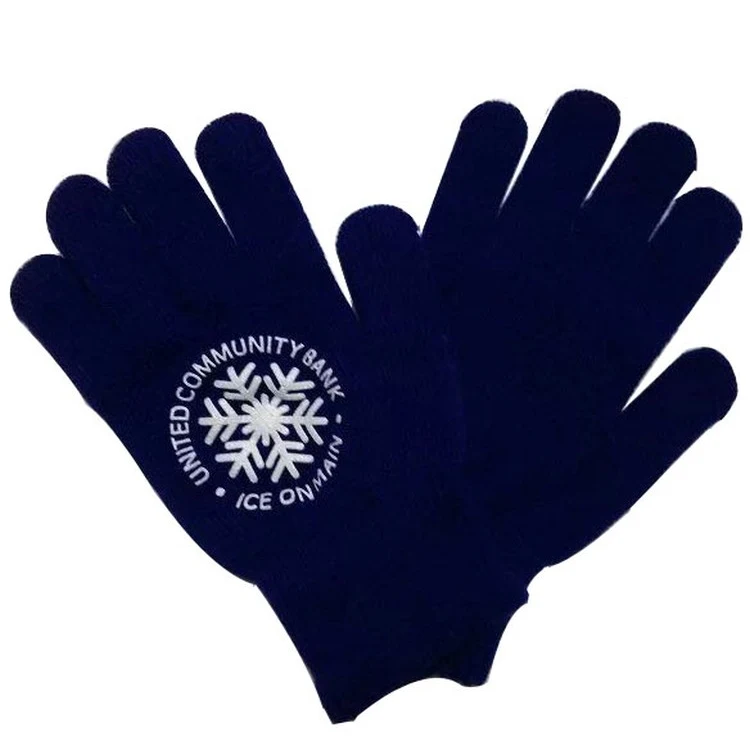 Classic Solid Colored Knit Gloves 1